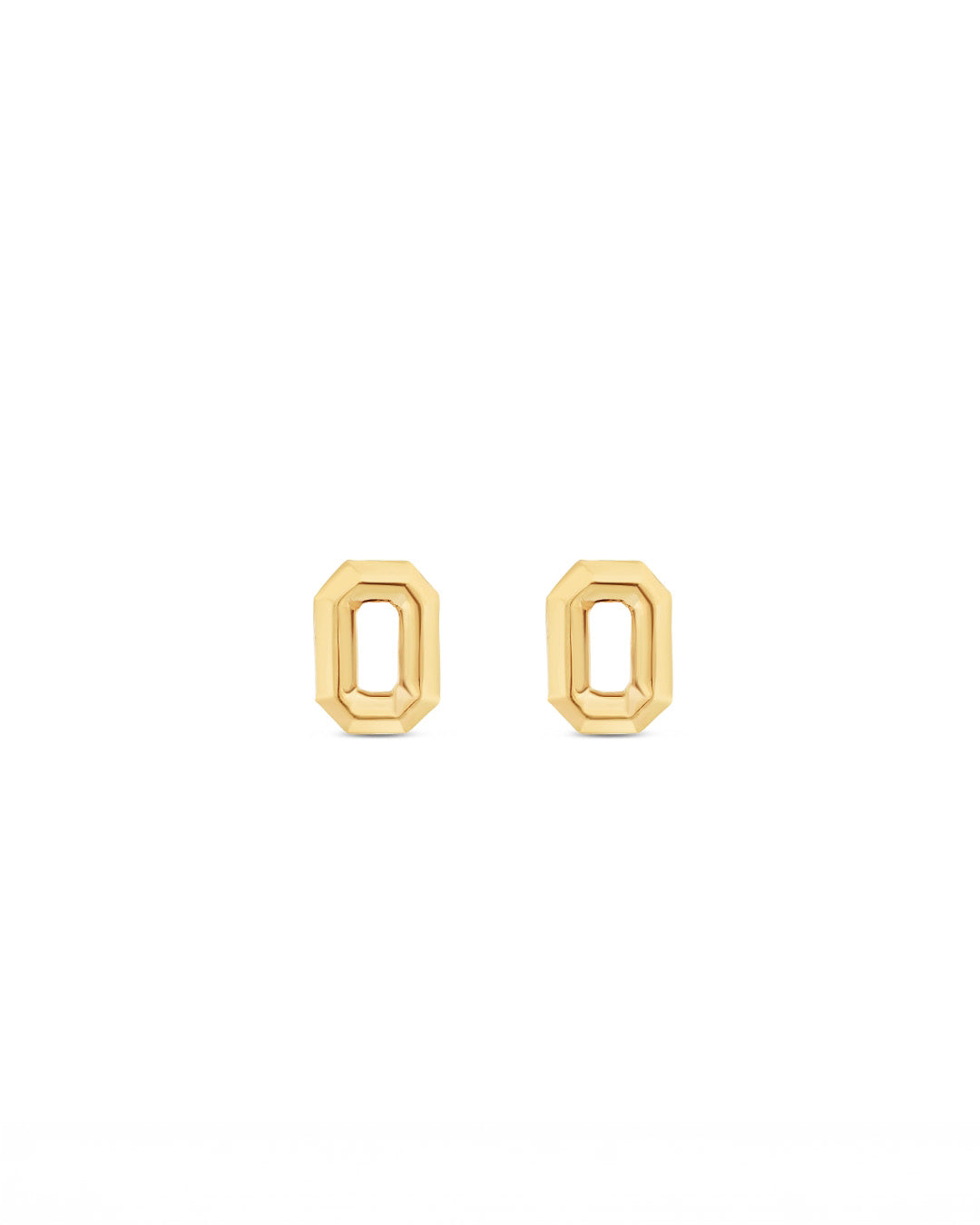 Mirror Logo Stud Earrings
