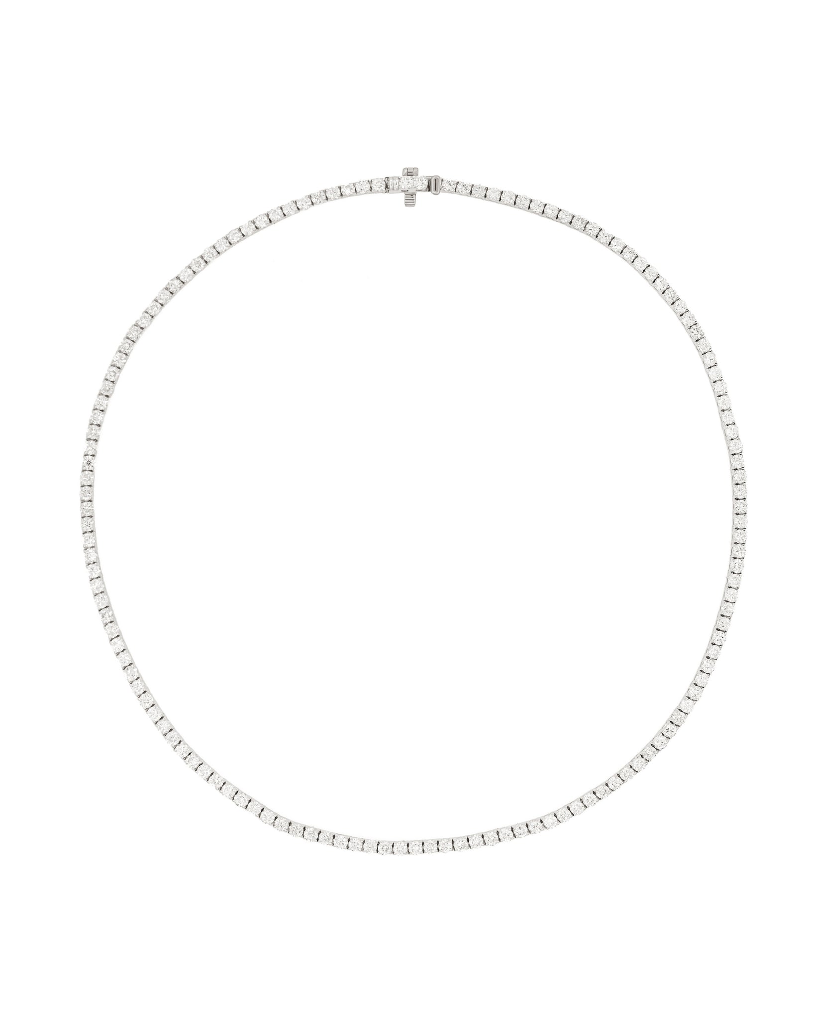 AURA White Diamond Tennis Necklace