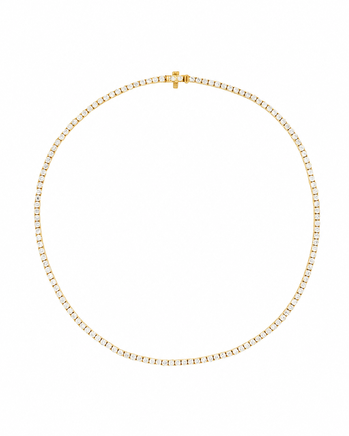 Aura White Diamond Tennis Necklace
