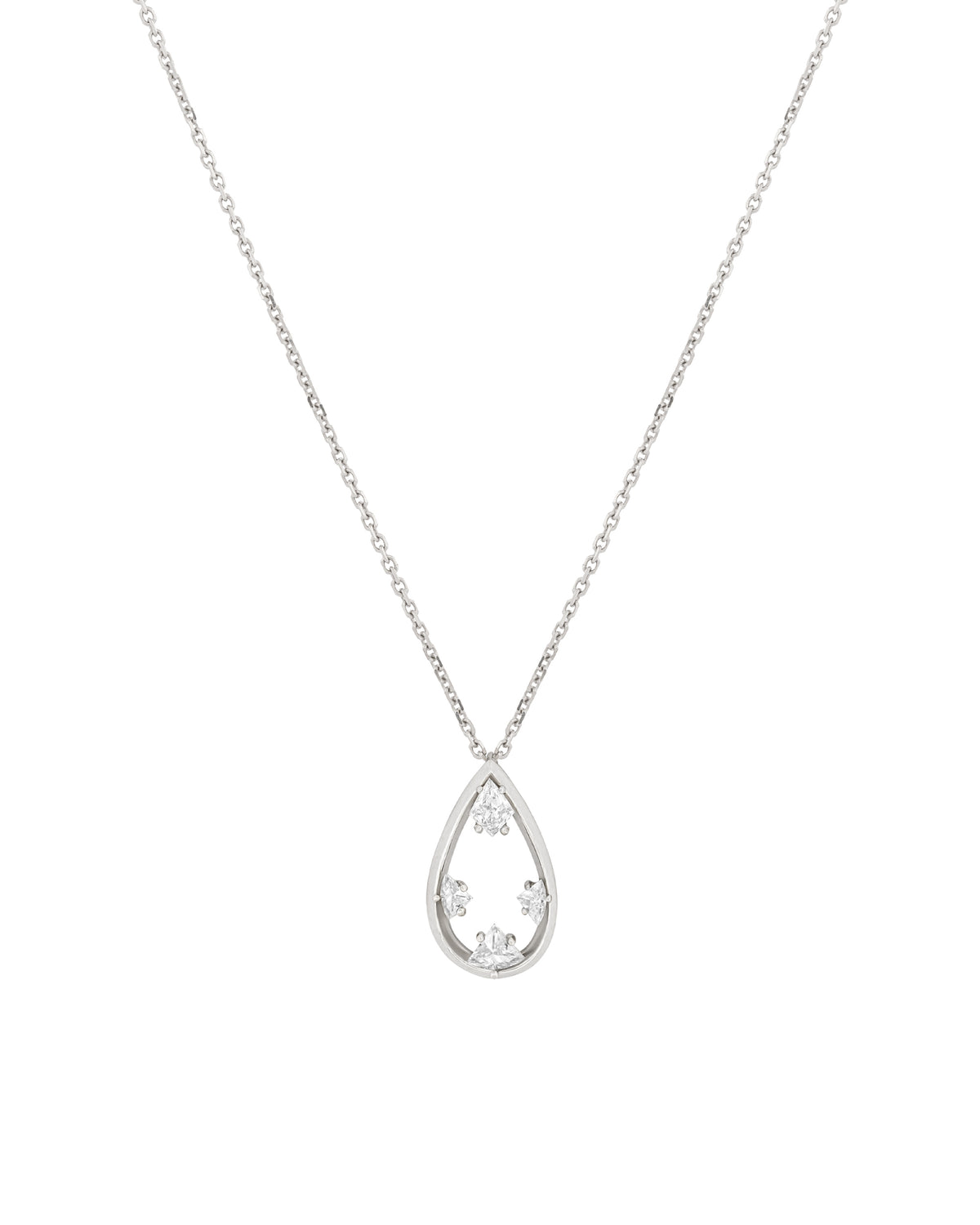 Process Empty Tears Diamond Necklace