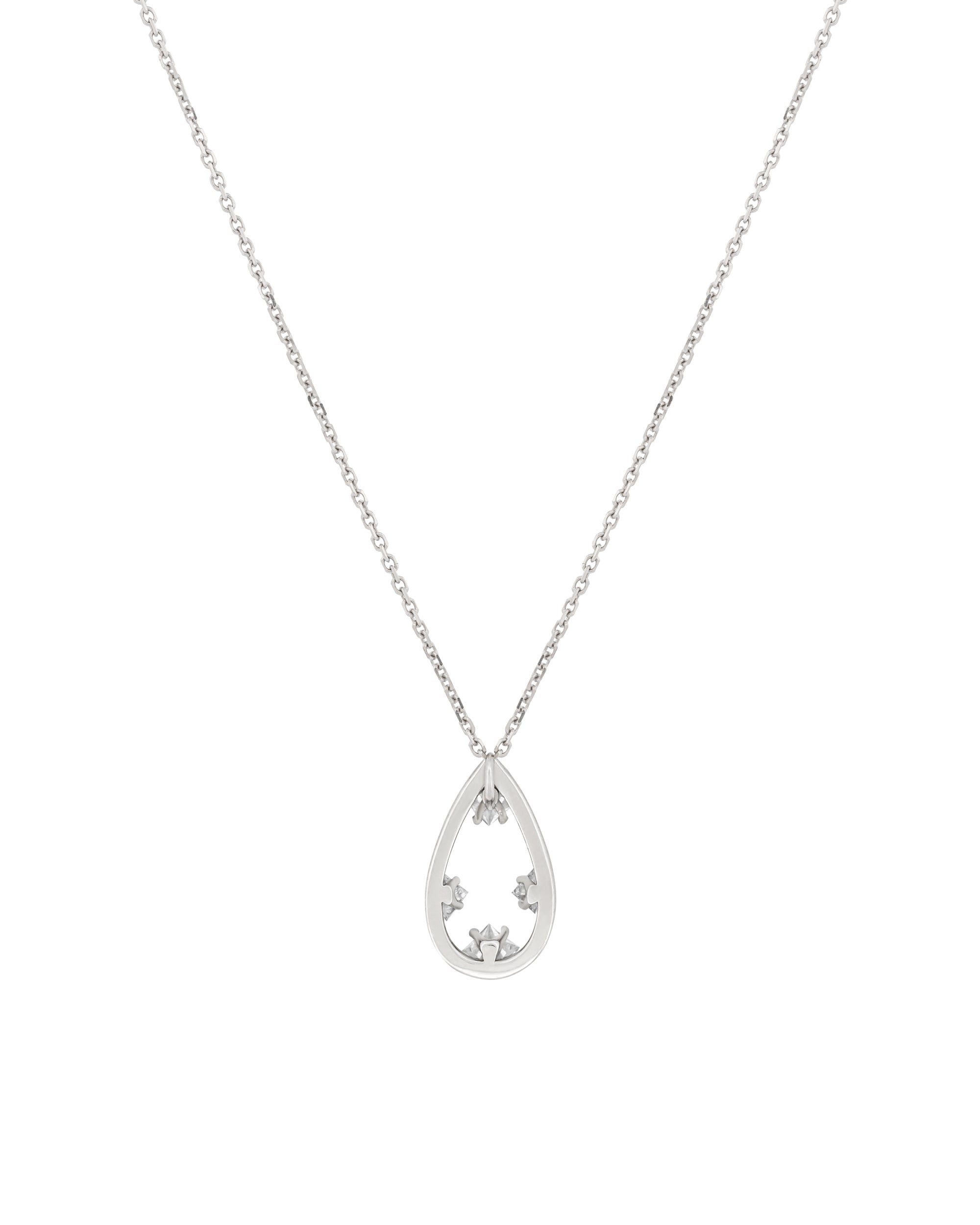 Process Empty Tears Diamond Necklace