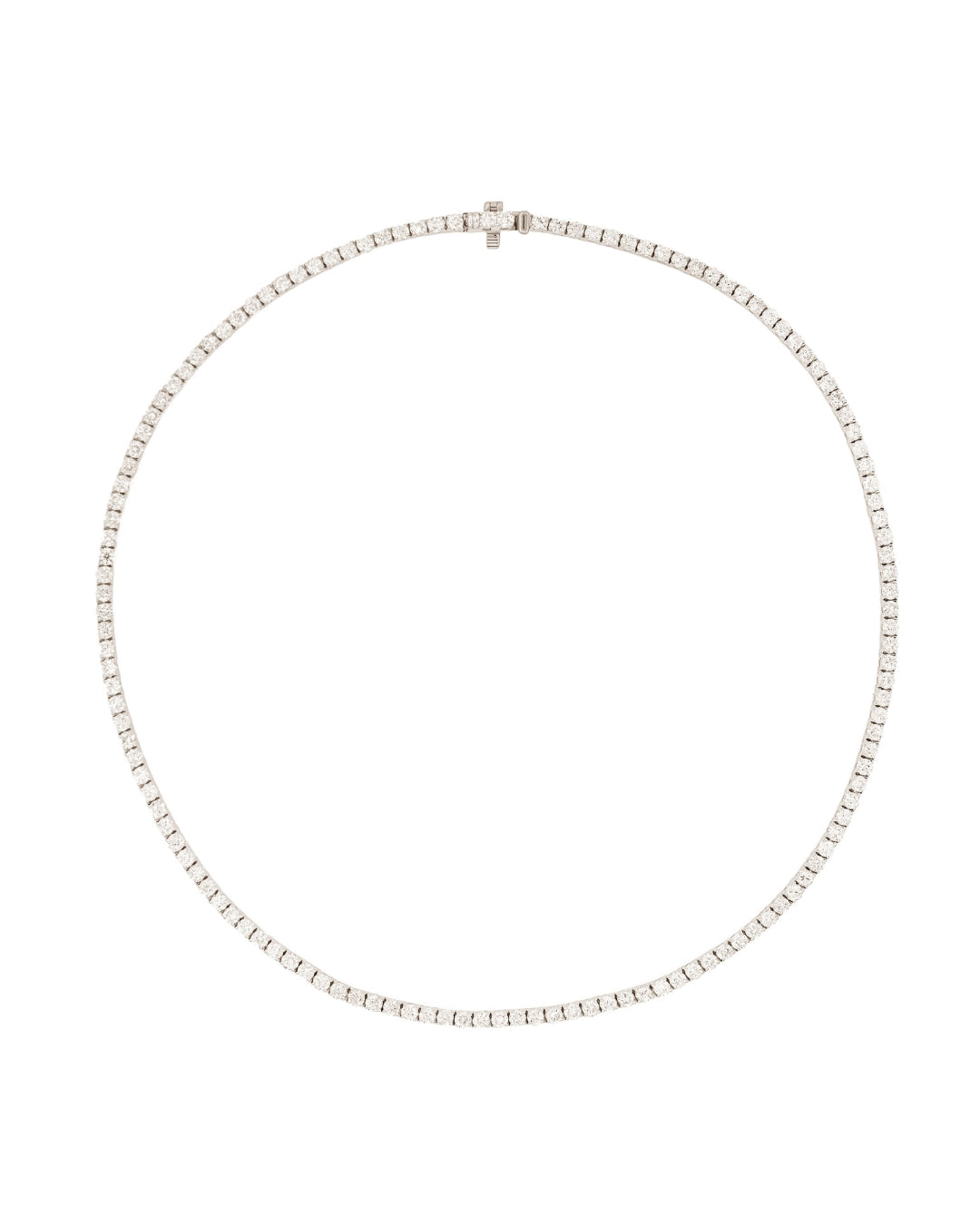 AURA White Diamond Tennis Necklace