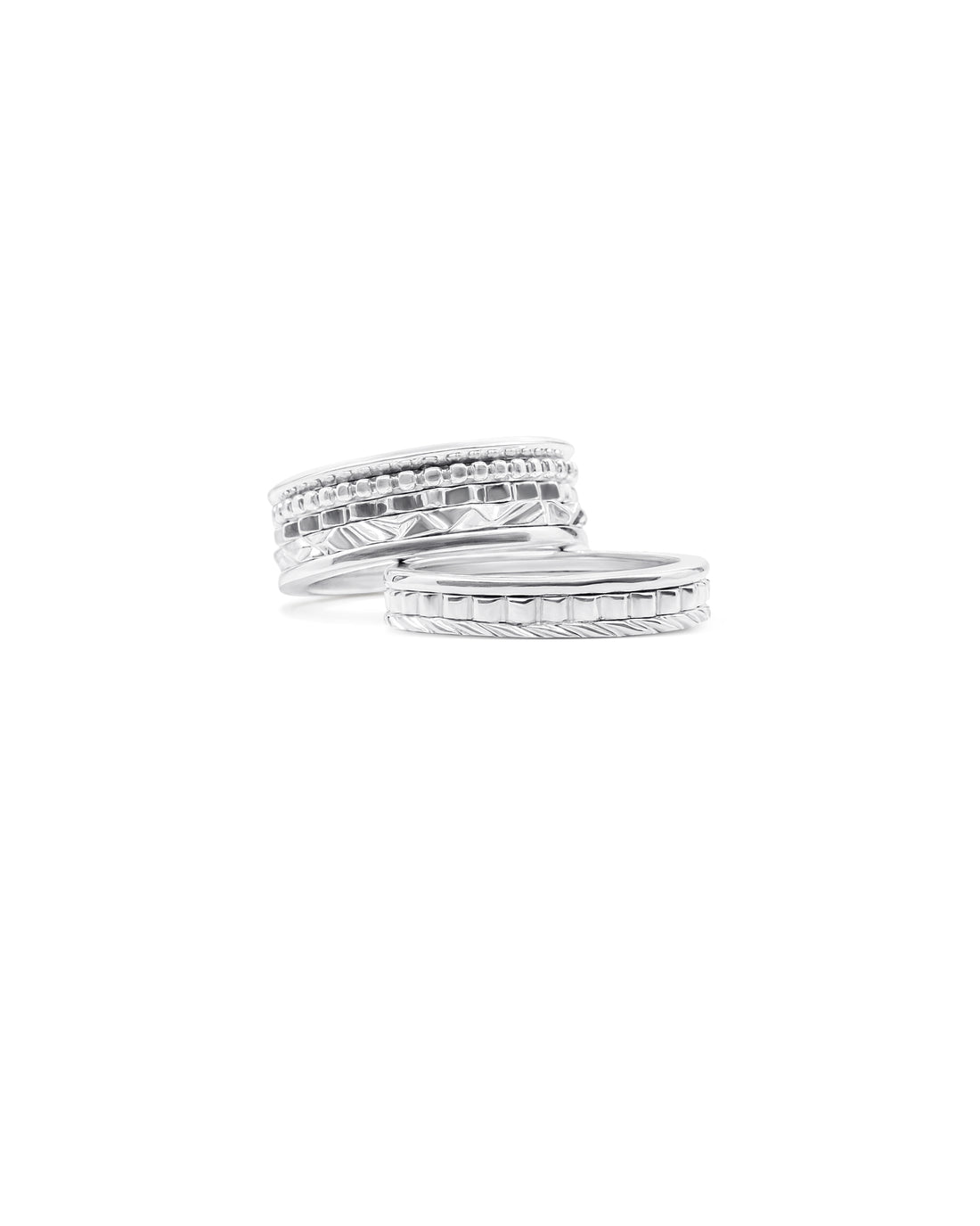 Babel Sterling Silver Ring Set