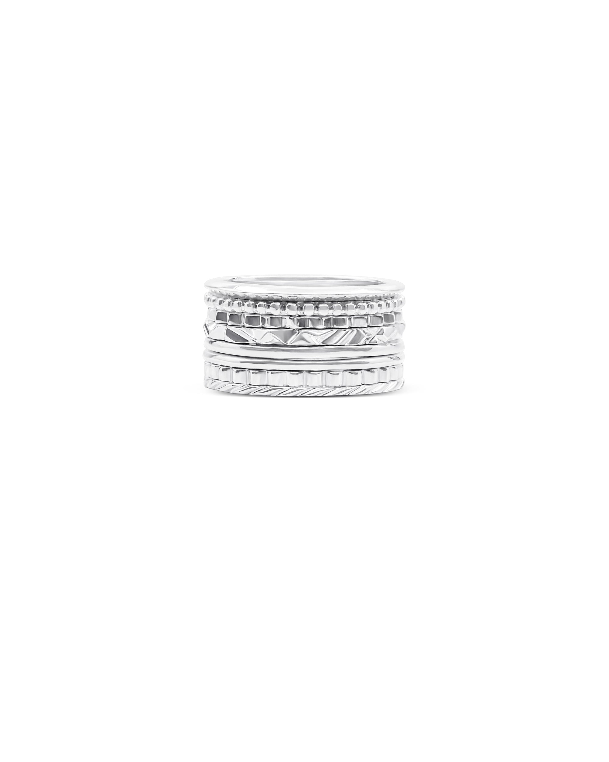 Babel Sterling Silver Ring Set