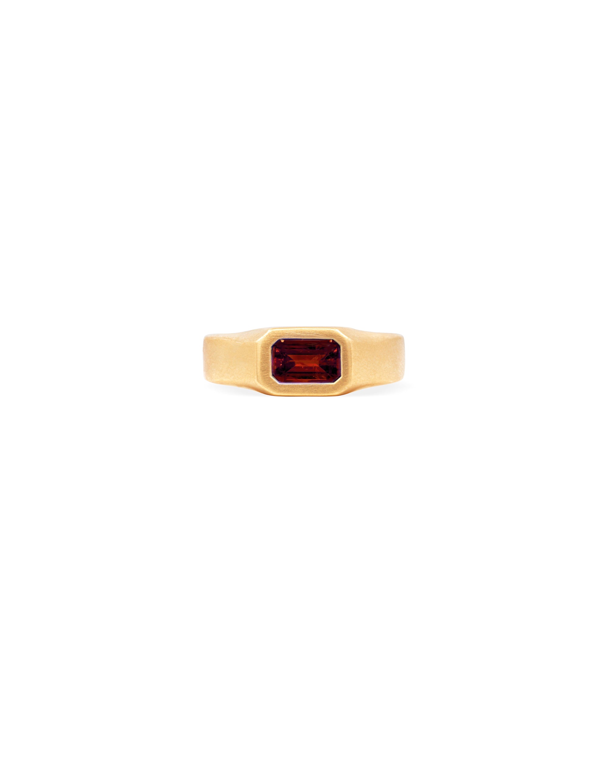 GSR-01 18K Gold Ruby Signet Ring