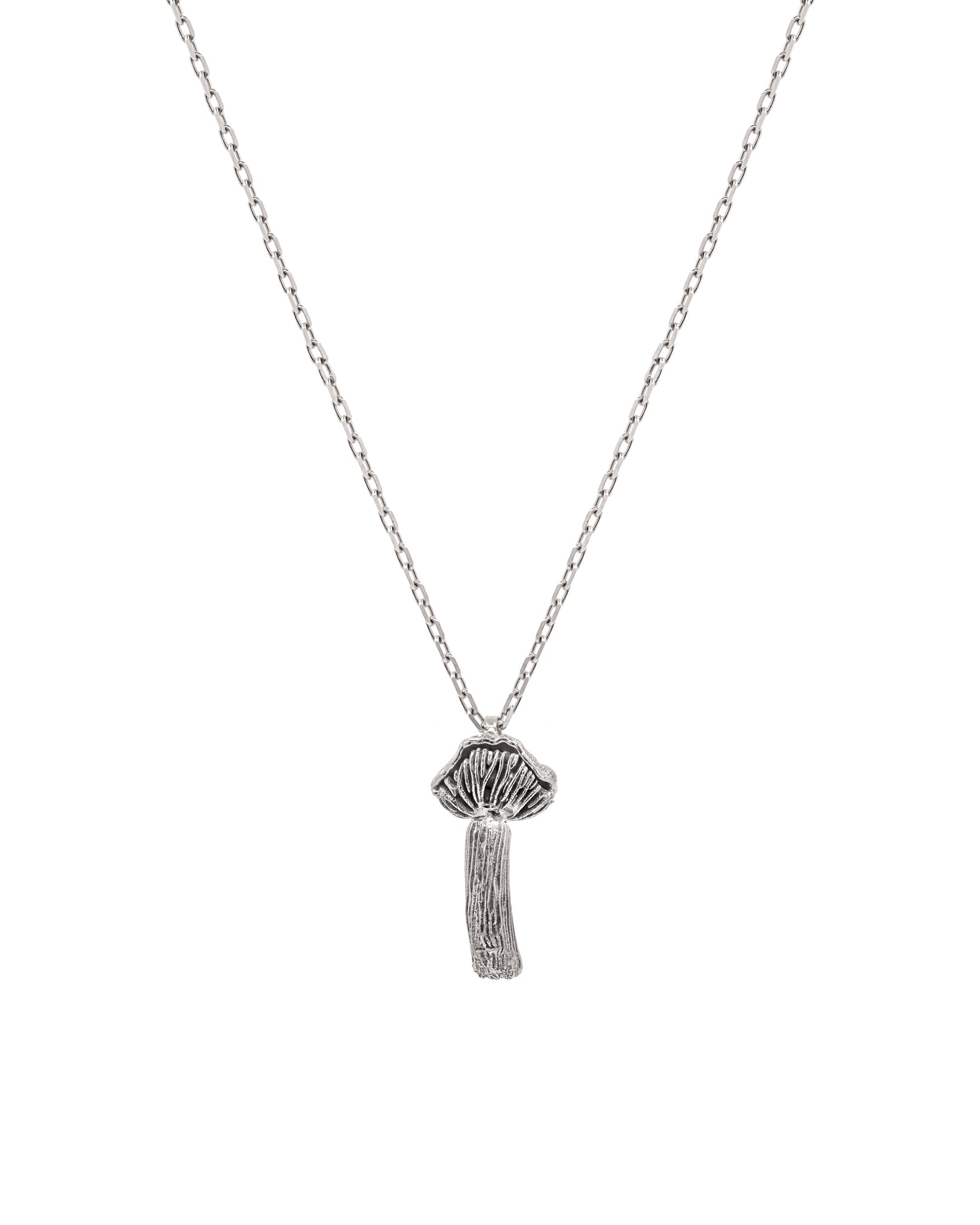 FUNGI Laccaria Single Charm Silver Necklace