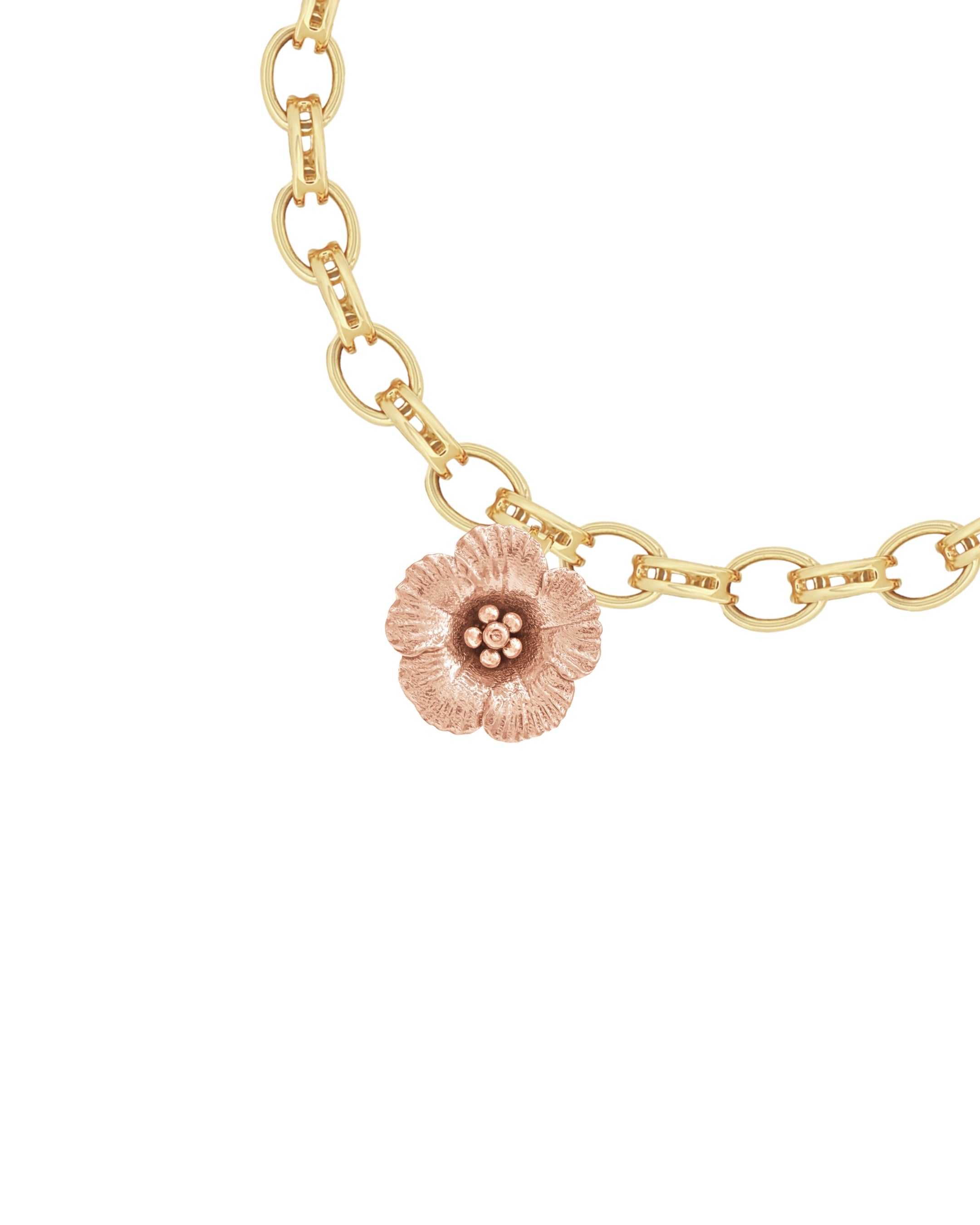 Maxi Petunia Gold Charm Bracelet