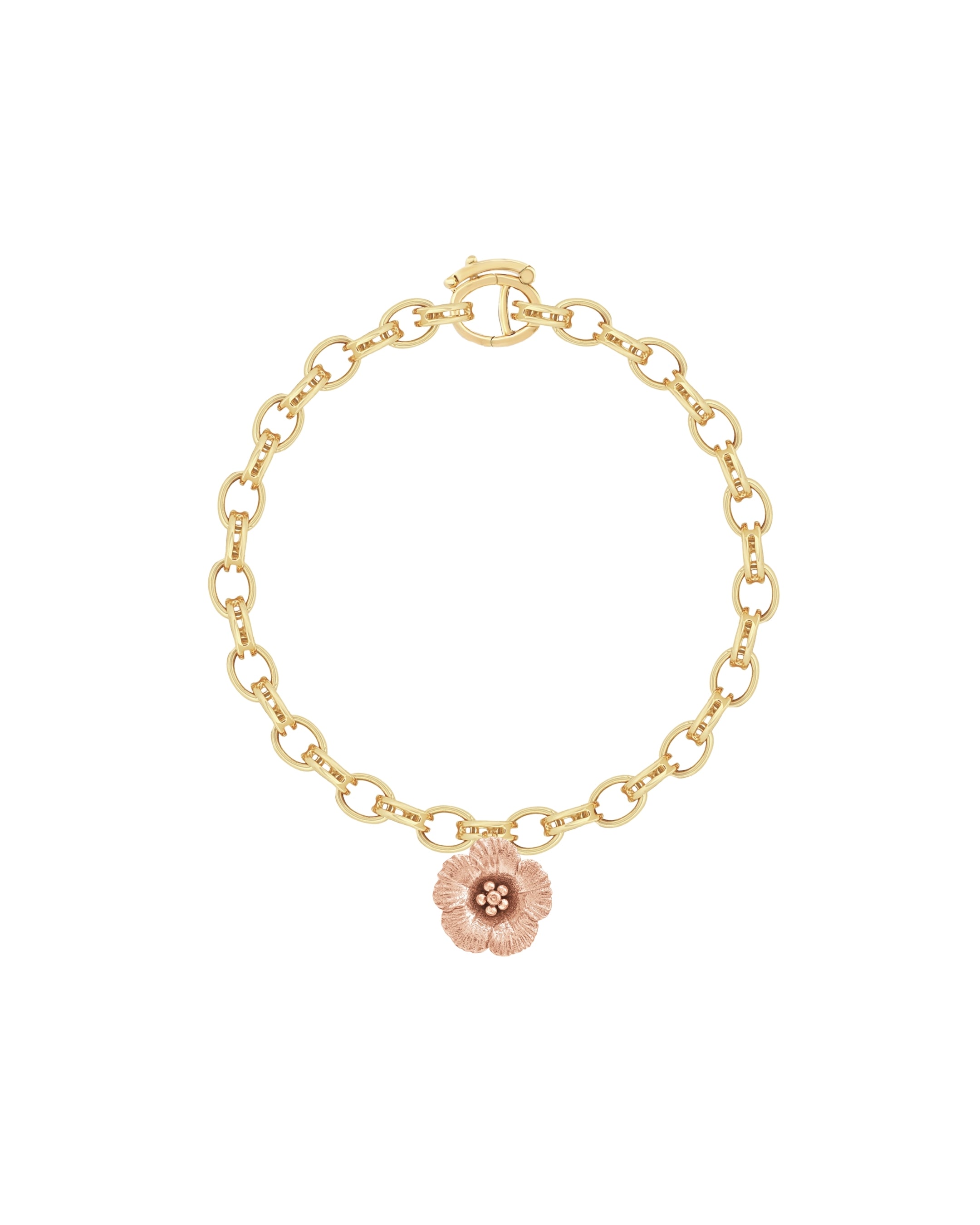 Maxi Petunia Gold Charm Bracelet