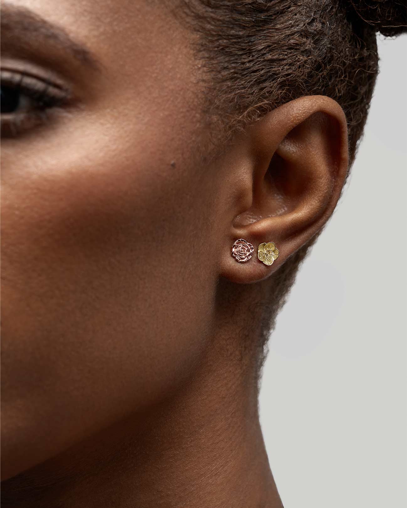 Flora Hellebore Stud Earrings