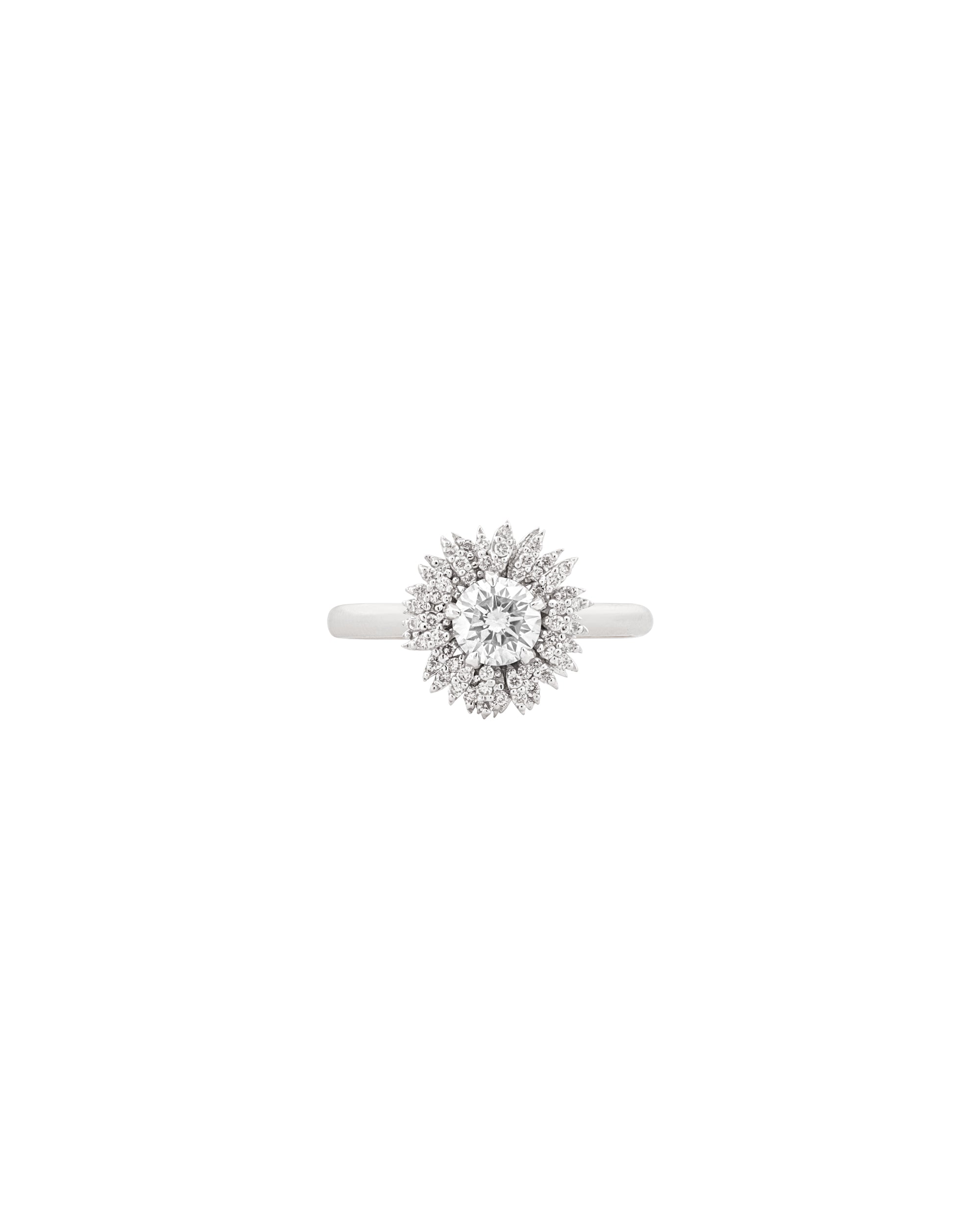 Pave FLORA Diamond Sunflower Ring - 18k – Bernard James