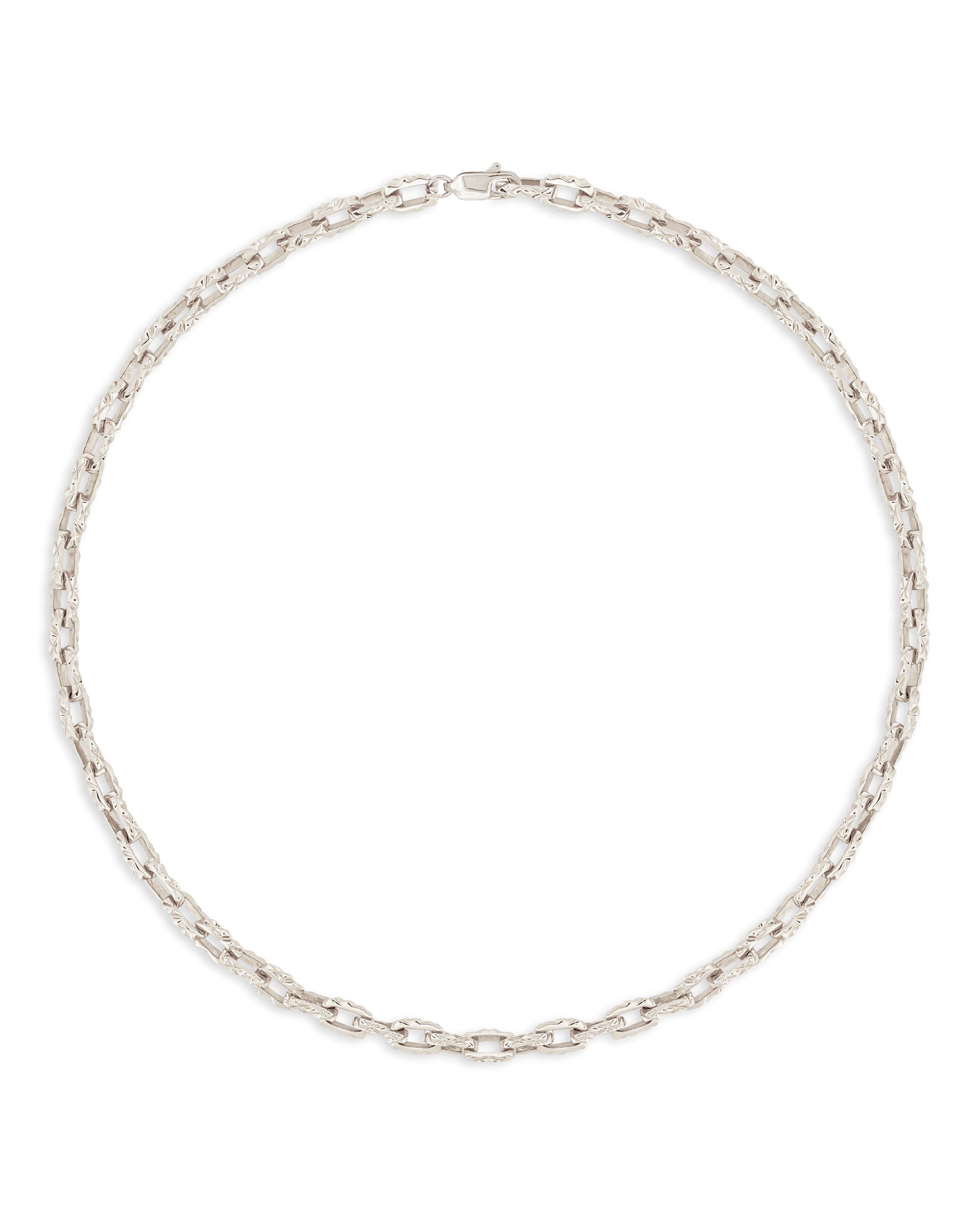 Mirror Nano Link Necklace | Solid Gold Link Necklace | Bernard James