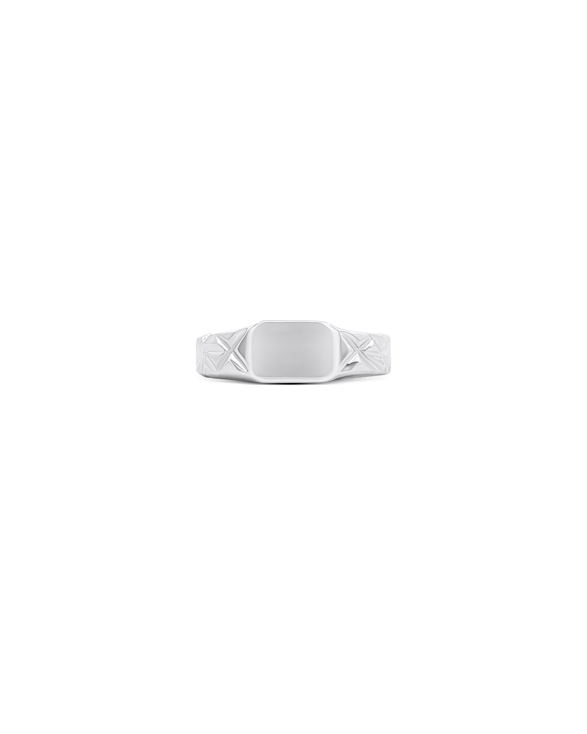 Mirror Sterling Silver Signet Ring
