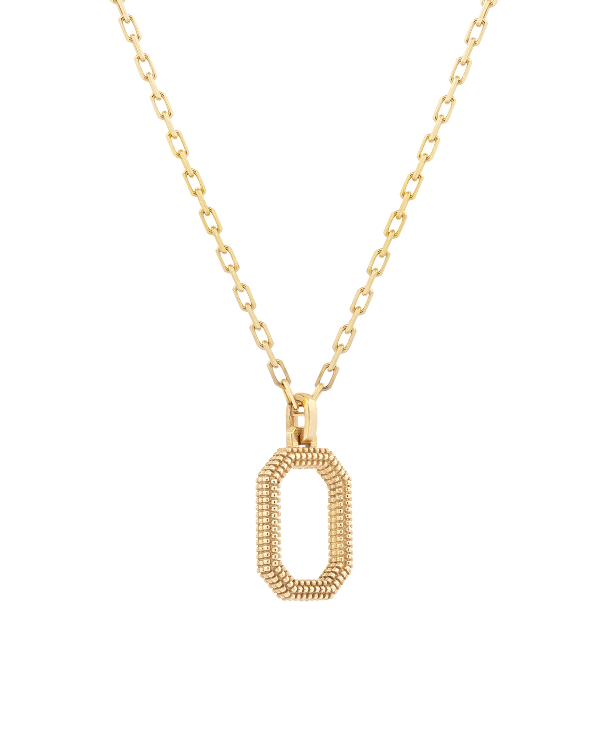Mirror Logo 2023 Gold Pendant Necklace