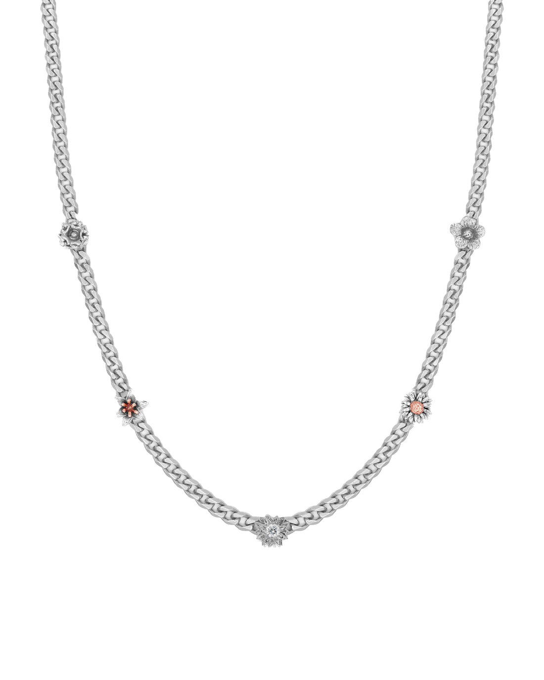 Flora Second Edition Sterling Silver Curb Necklace