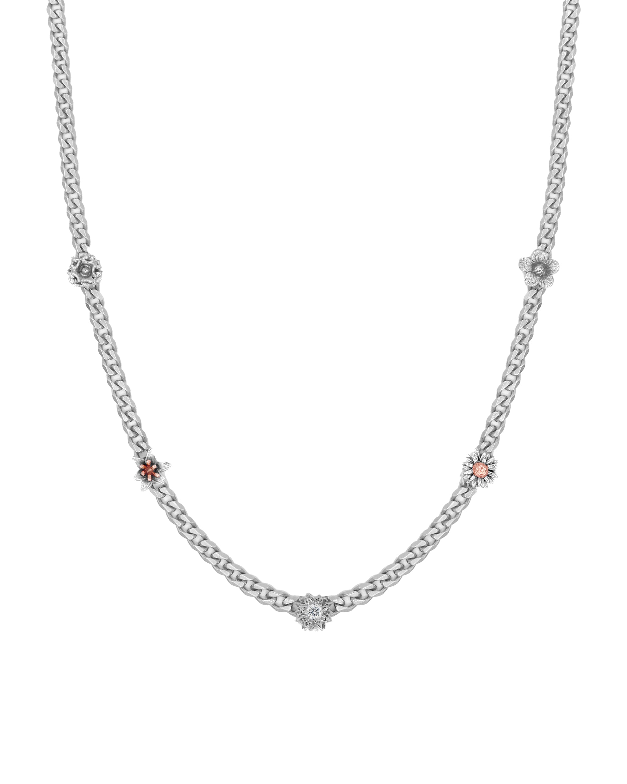 Flora Second Edition Sterling Silver Curb Necklace