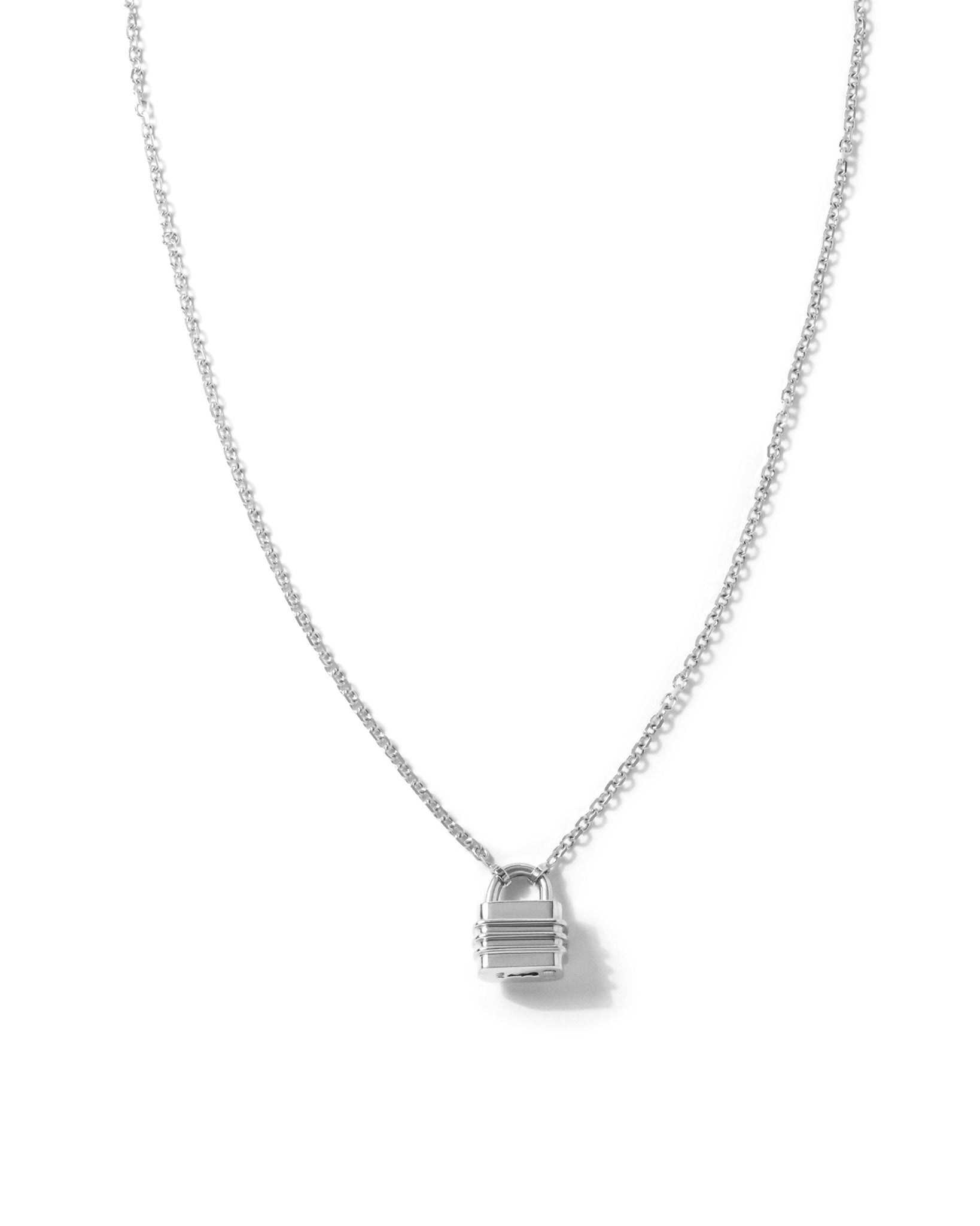 LIBERTE Silver Lock Necklace