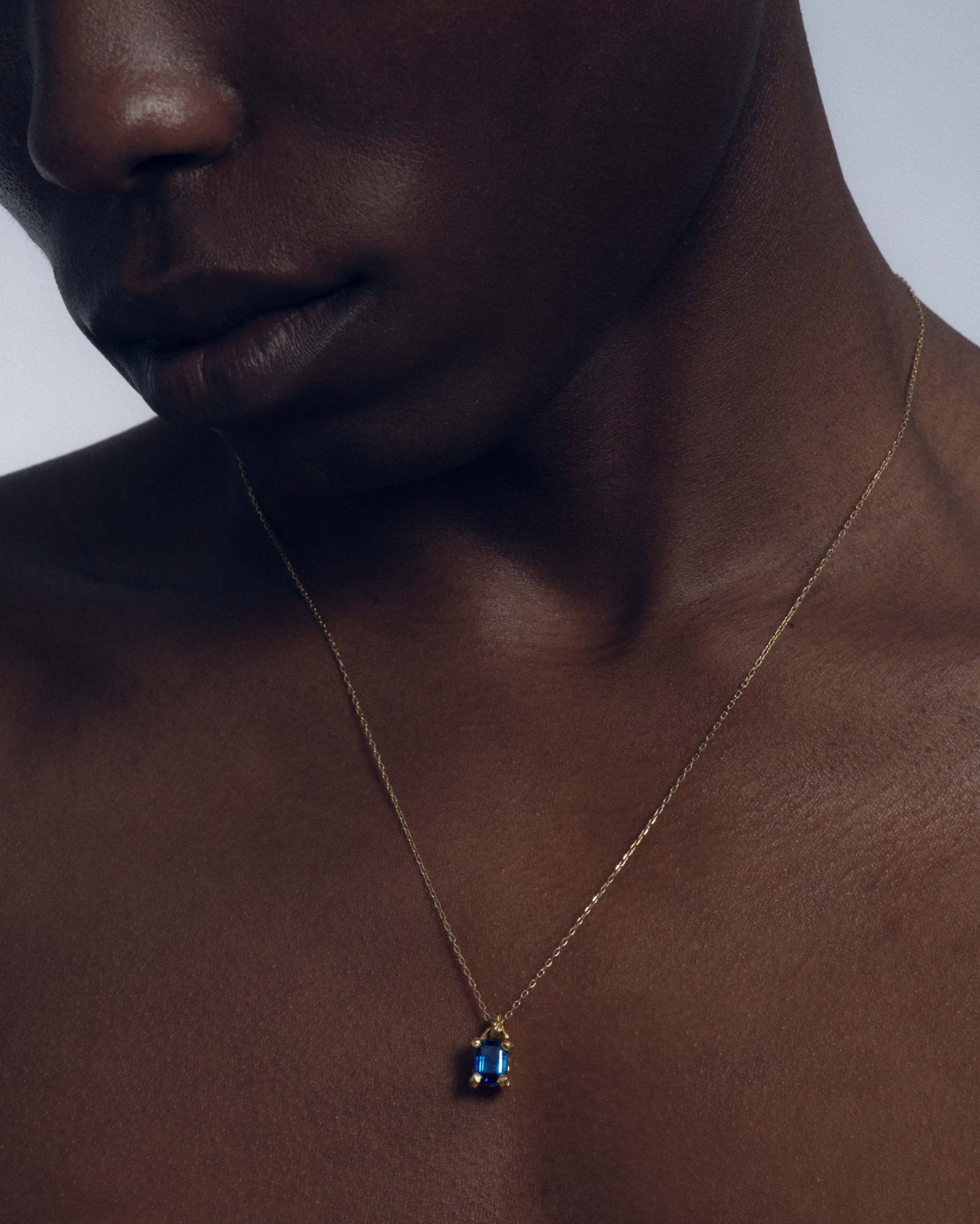 GS-01 18k Gold Sapphire Pendant Necklace – Bernard James