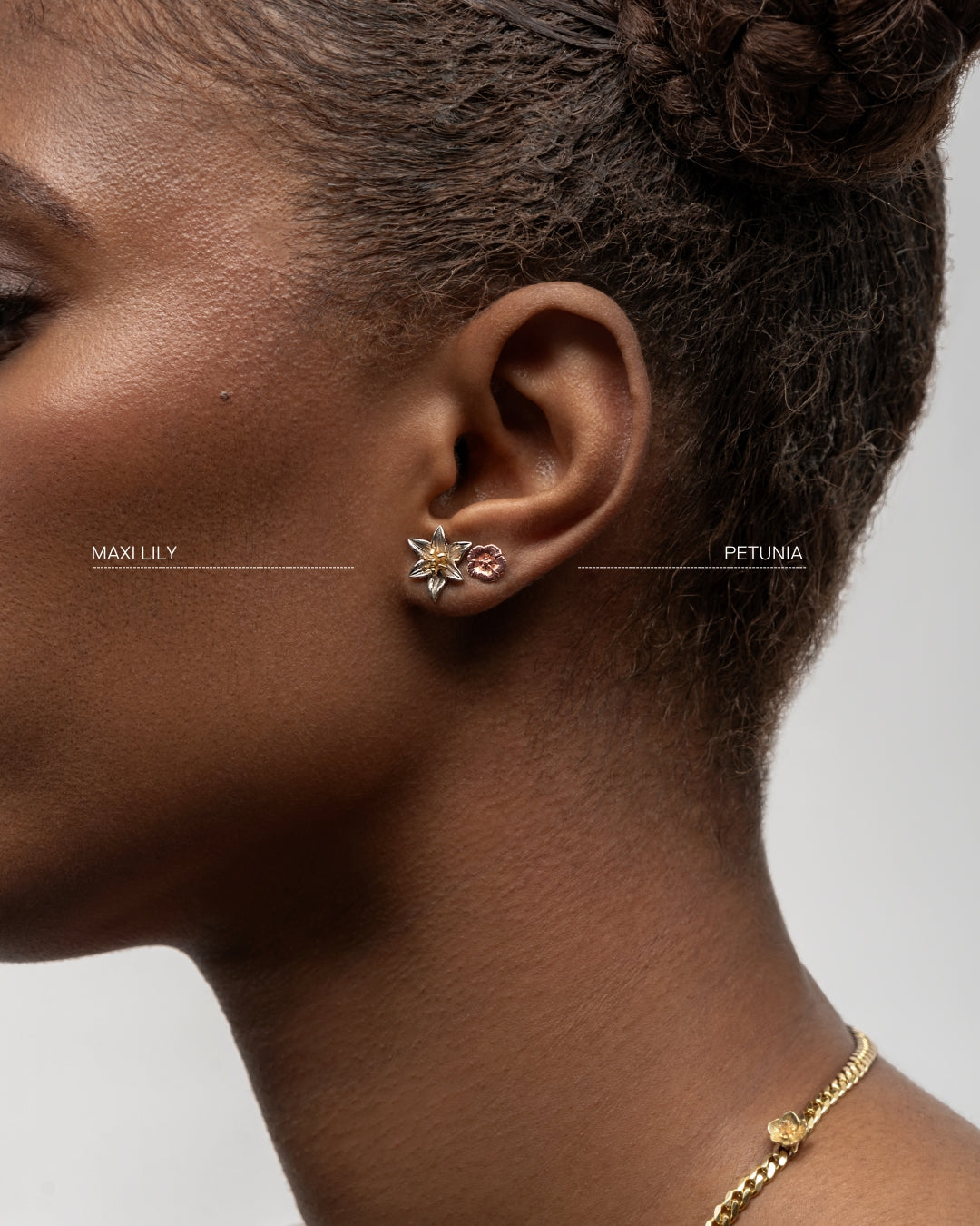 Flora Maxi Lily Stud Earrings
