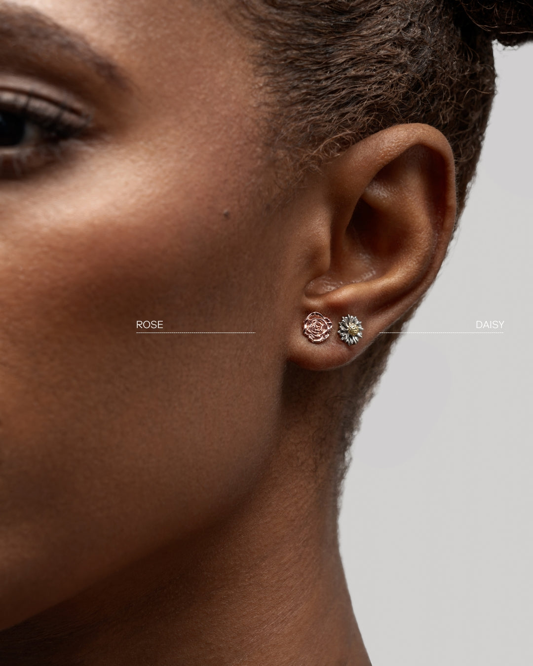 Flora Rose Stud Earrings