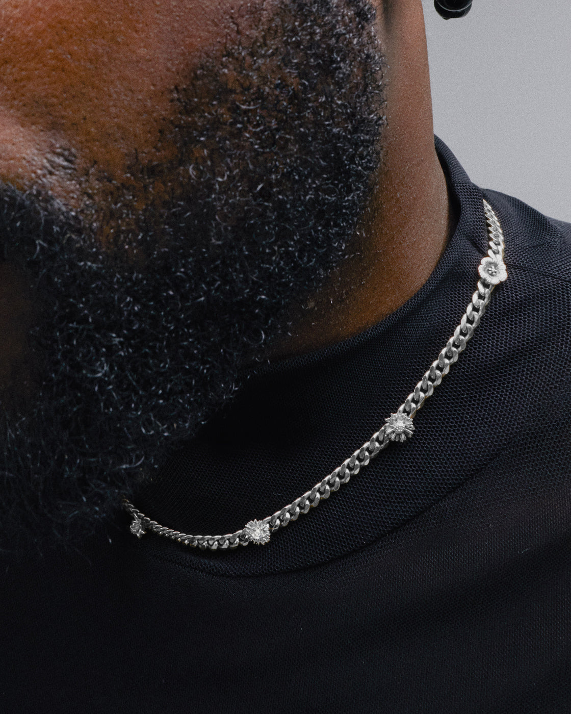 Flora Open Edition Sterling Silver Curb Necklace