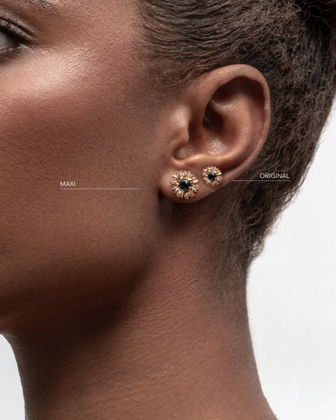 Flora Sunflower Stud Earrings