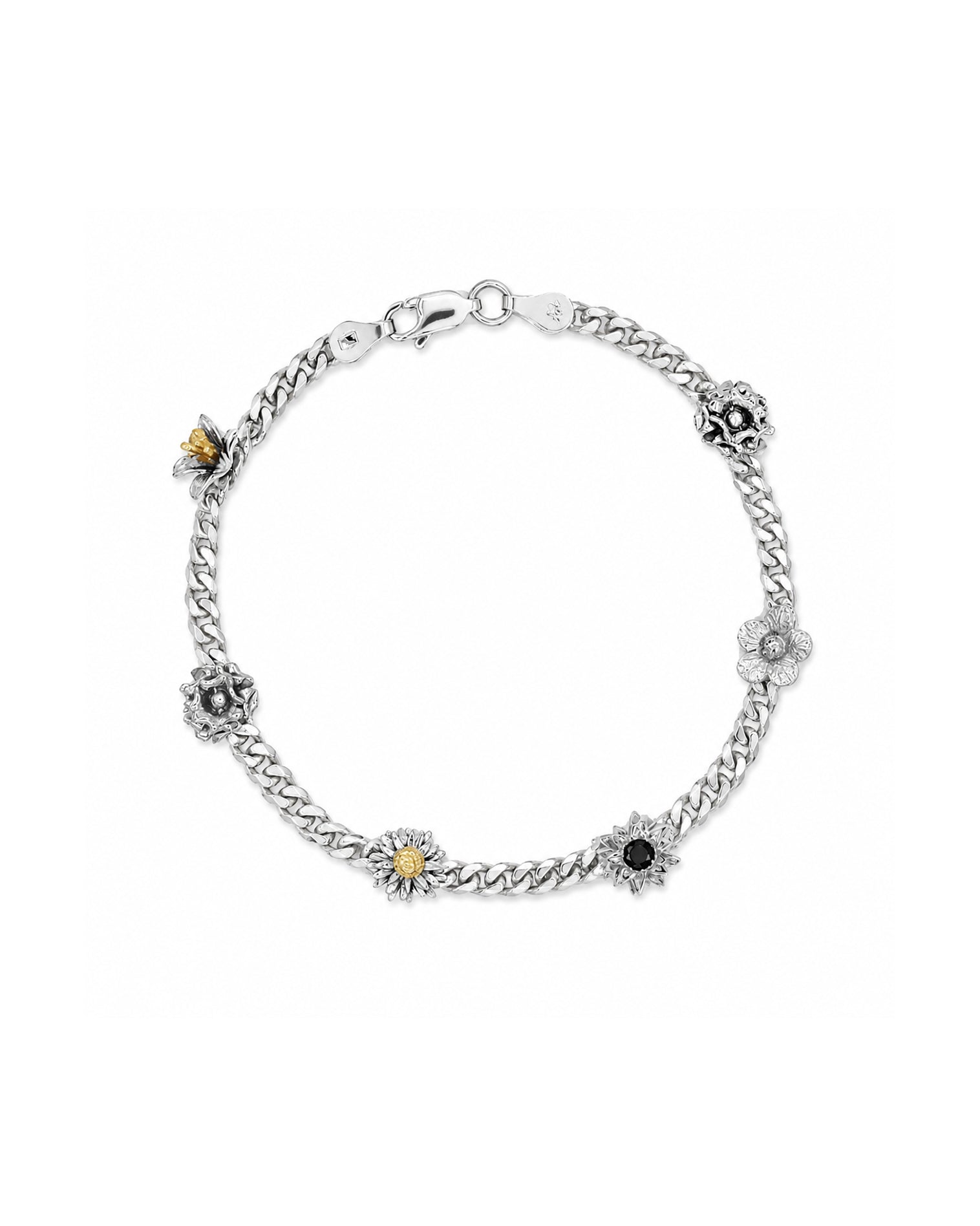Flora First Edition Sterling Silver Curb Bracelet