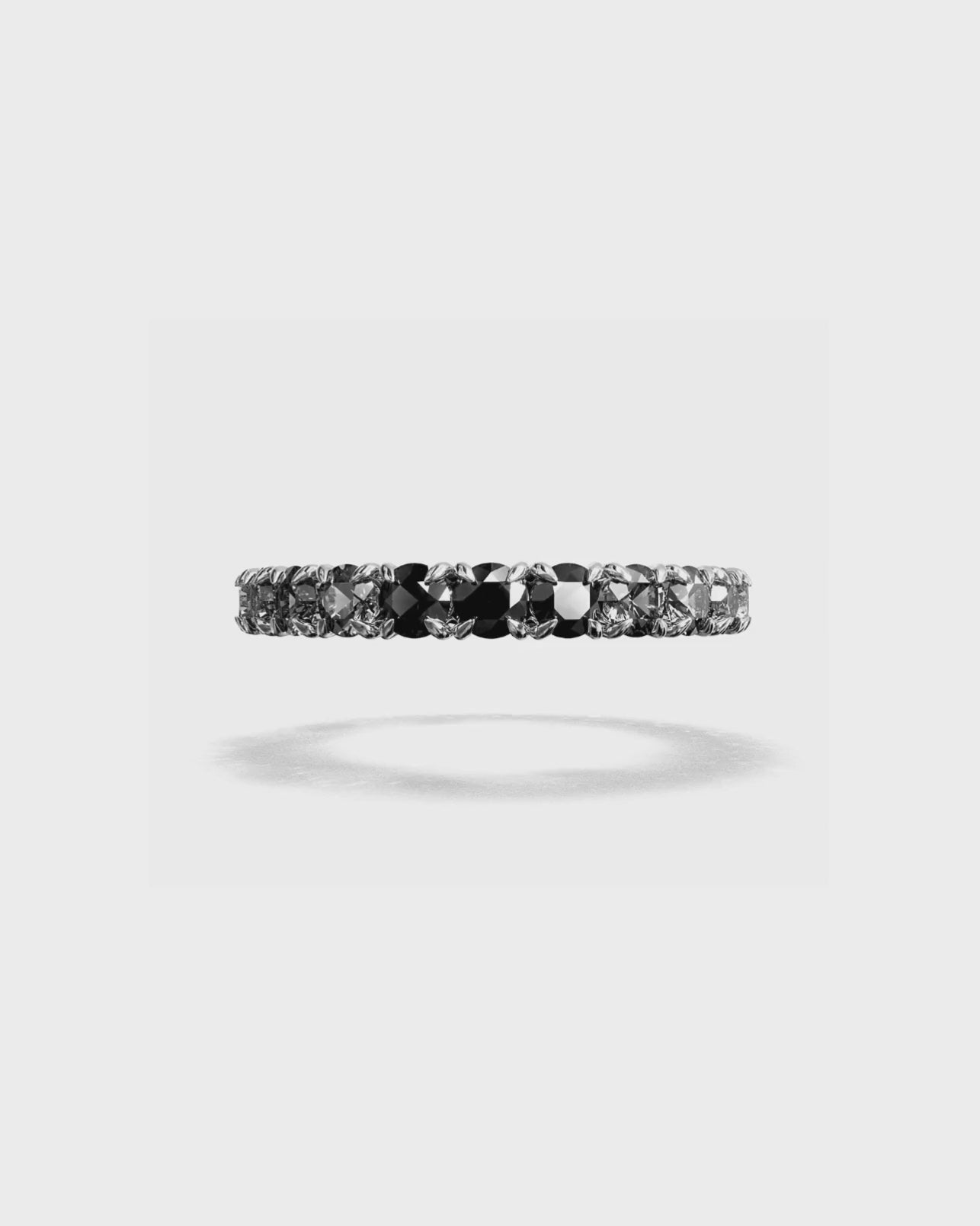 Spectrum 18k Gold Black & White Diamond Ring – Bernard James
